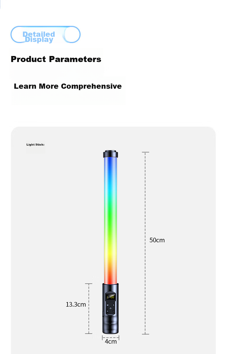 Ручная светодиодная палка для заполняющего света samtogo, RGB полноцветный свет, профессиональный пульт дистанционного управления для фотосъемки, портативный для фотосъемки, видеосъемки, прямой трансляции, наружной съемки, студийного освещения