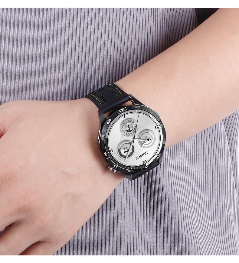 Ремешок Weiqiantu для Huawei Watch GT6/GT6 Pro/GT5/GT5 Pro/Watch 5/4/4 Pro/GT4/3/2, спортивный нейлоновый силиконовый композитный, серый, для циферблата 46/48 мм