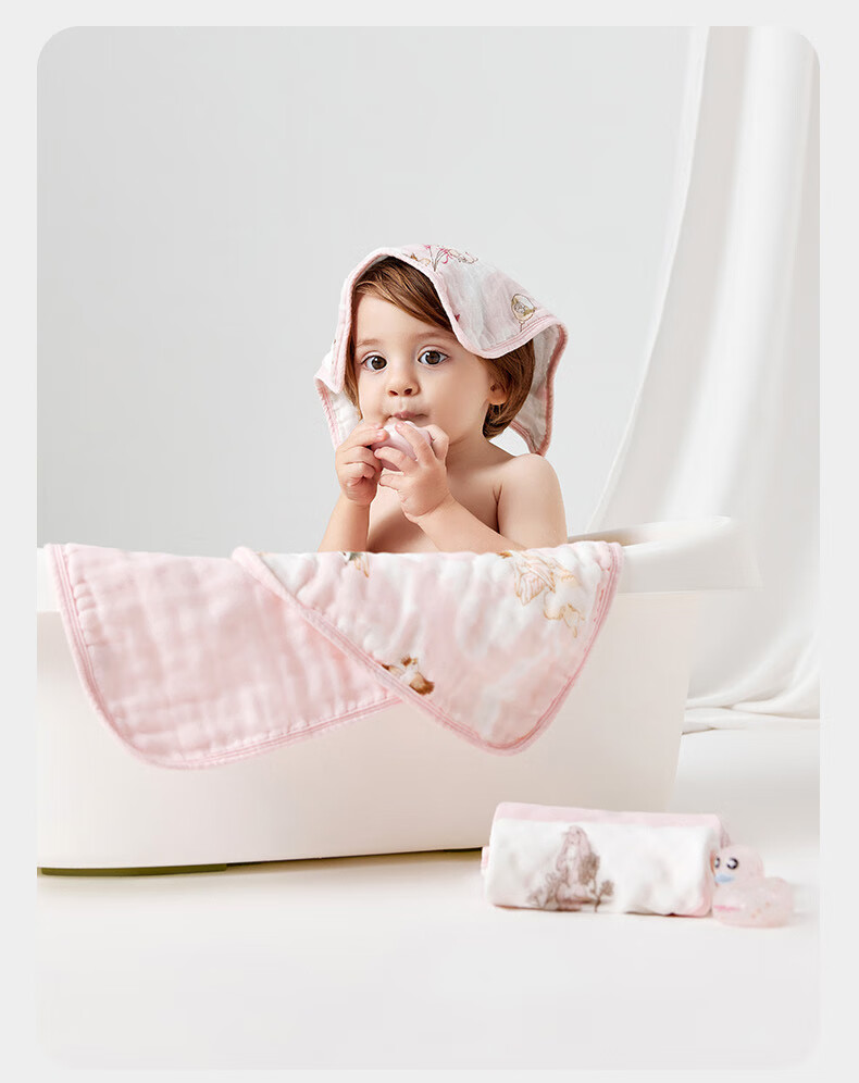 Детские пеленки Babycare из чистого хлопка, 6-слойные, размер 30x30 см, цвет "Гавайское небо" (5 шт.)
