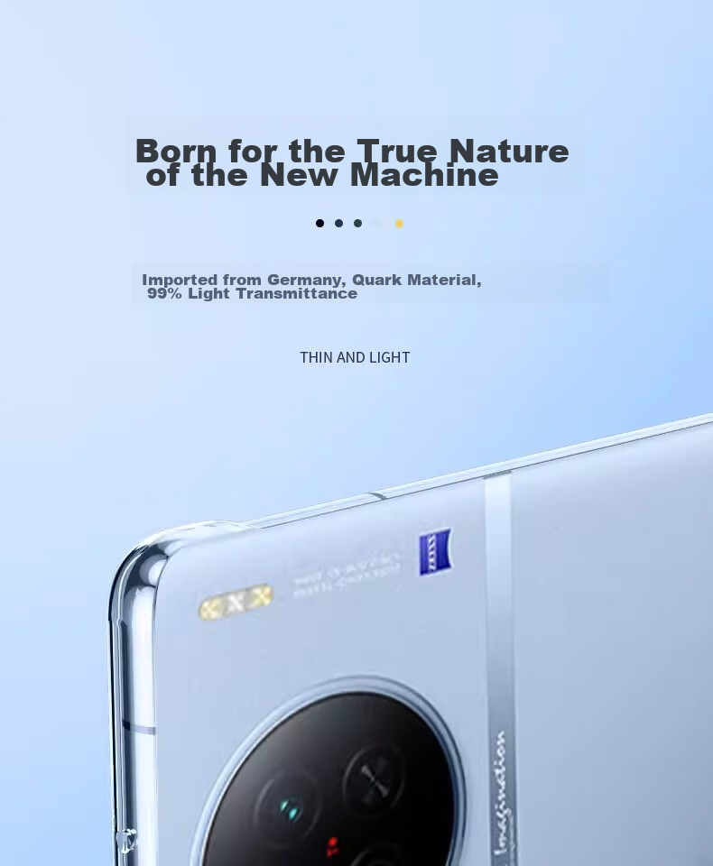 Чехол для телефона ZHIWEISHI для Vivo IQOO 12, ультратонкий, полностью прозрачный, безрамочный, жесткий корпус, ударопрочный, простой дизайн