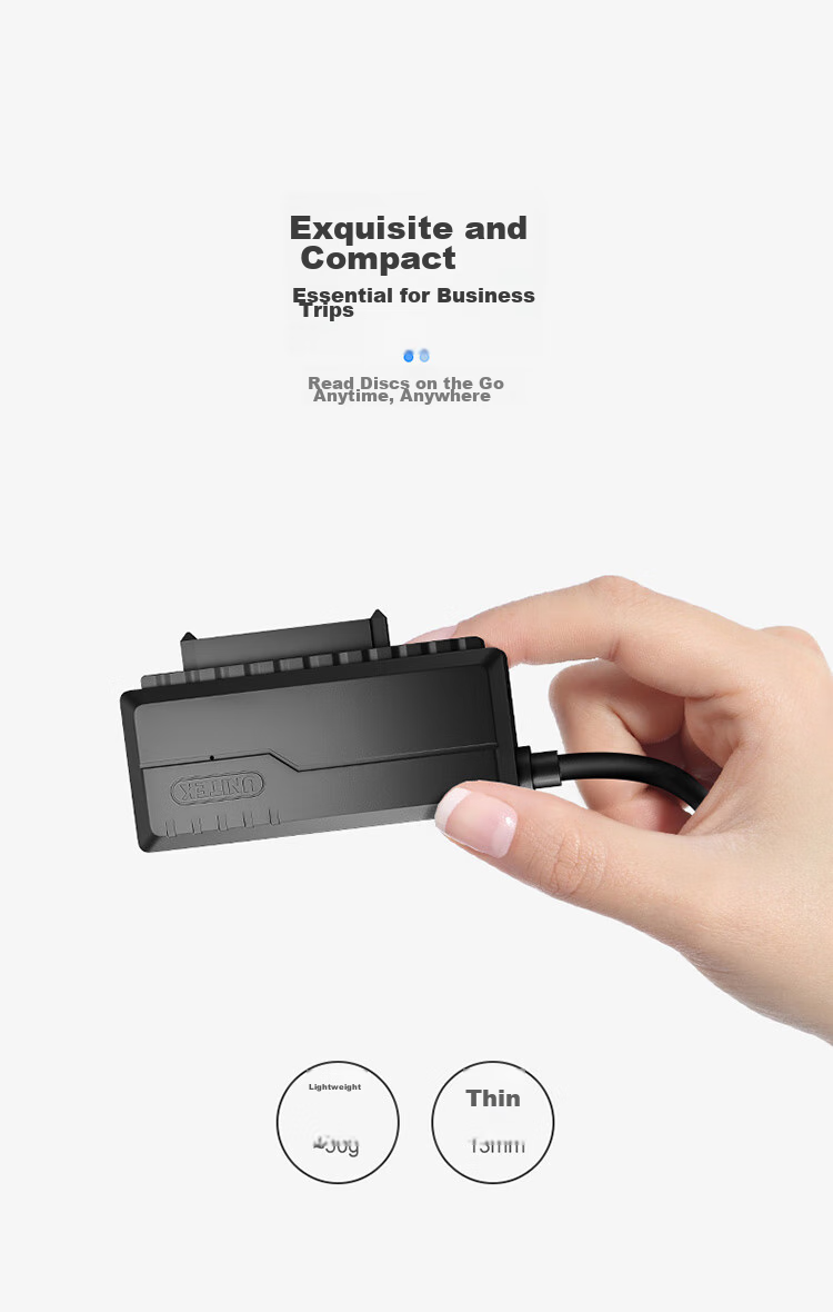 Кабель-адаптер UNITEK USB 3.0 на SATA с блоком питания, 0.6 м, S108ABK-P1