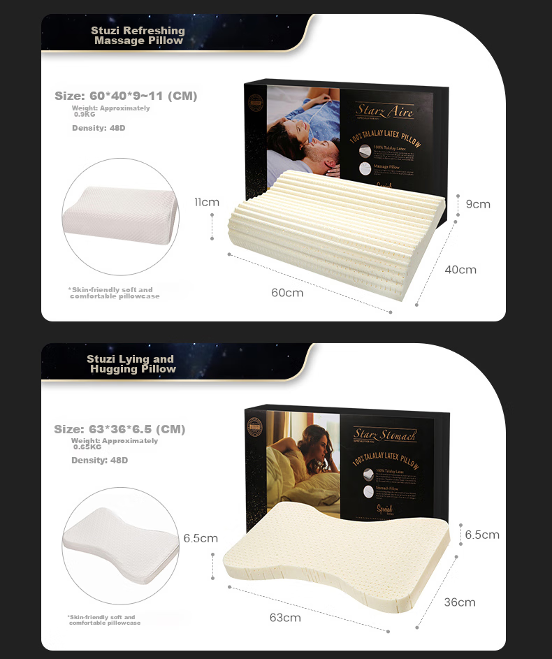 Подушка Dunlopillo Gaiya Sleep Wave, натуральный латекс, импорт из Нидерландов, 35x55 см