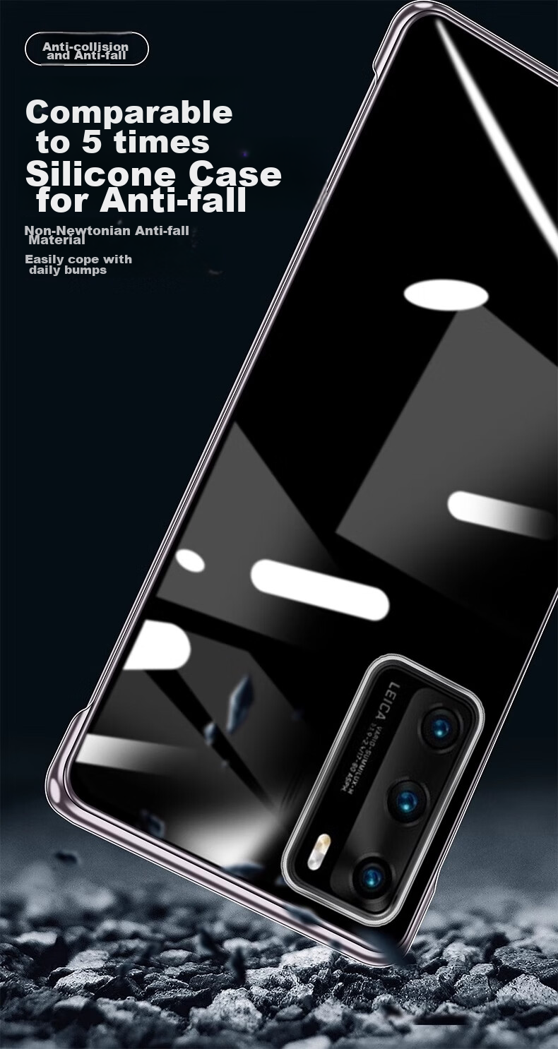 Чехол ZHIWEISHI для Huawei P40 Pro, ультратонкий, прозрачный, противоударный, с защитой от царапин