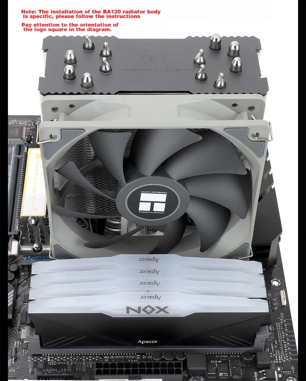 Кулер для процессора Thermalright Burst Assassin 120, 6 тепловых трубок, медное основание, воздушное охлаждение, BA120