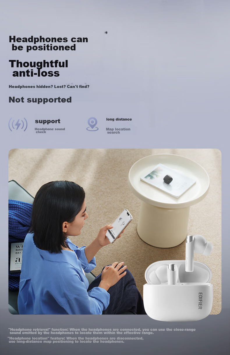 Беспроводные наушники Manbuzhehuazai Zero Pro с активным шумоподавлением, Bluetooth, внутриканальные, совместимые с Apple, Huawei, Xiaomi, цвет "Туманный белый"