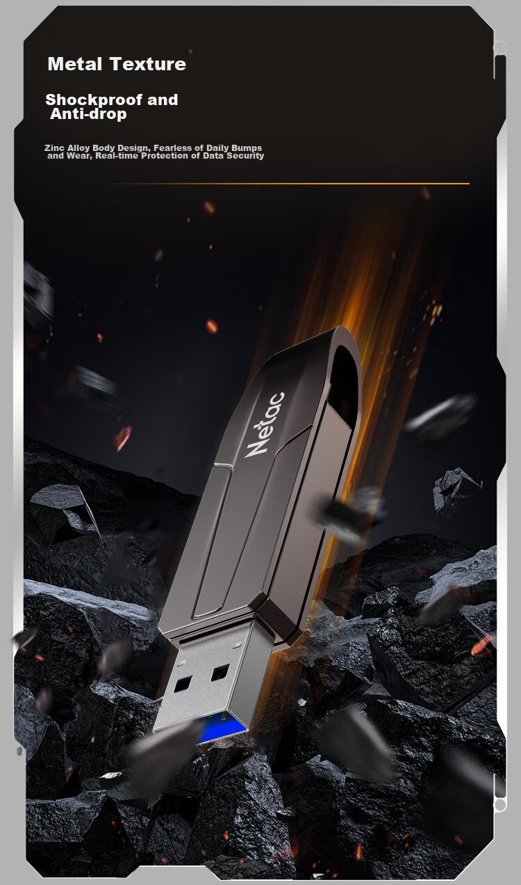 USB-накопитель Netac US8 512GB, Type-C, USB 3.2