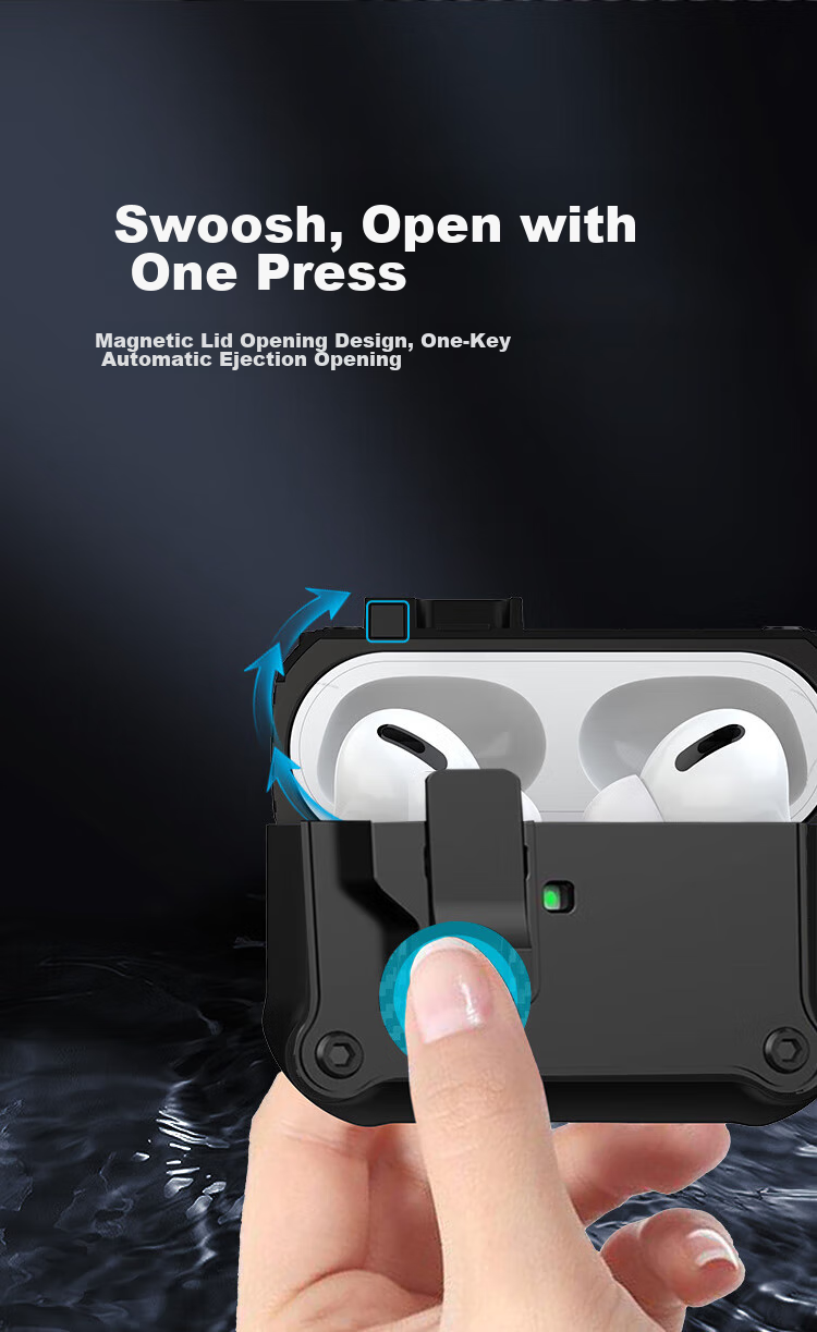 Защитный чехол TRUST ME для AirPods 3, противоударный, с клипсой, белый
