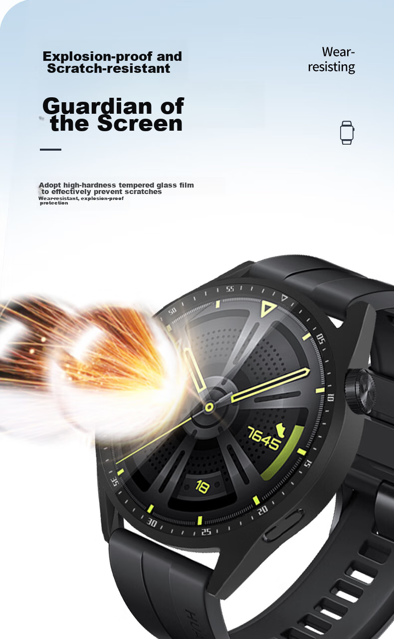 Защитный чехол-пленка для Huawei Watch GT6/GT5/GT4/GT3/Pro, прозрачный, противоударный, для Huawei Watch 4/3 Pro