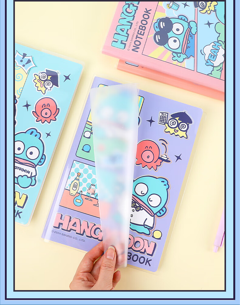 Блокнот GuangBo X Sanrio Little Mermaid Series B5/96 листов, клеевое скрепление, высококачественная тетрадь для исправления ошибок, дневник ученика начальной школы, фиолетовый, KT81398