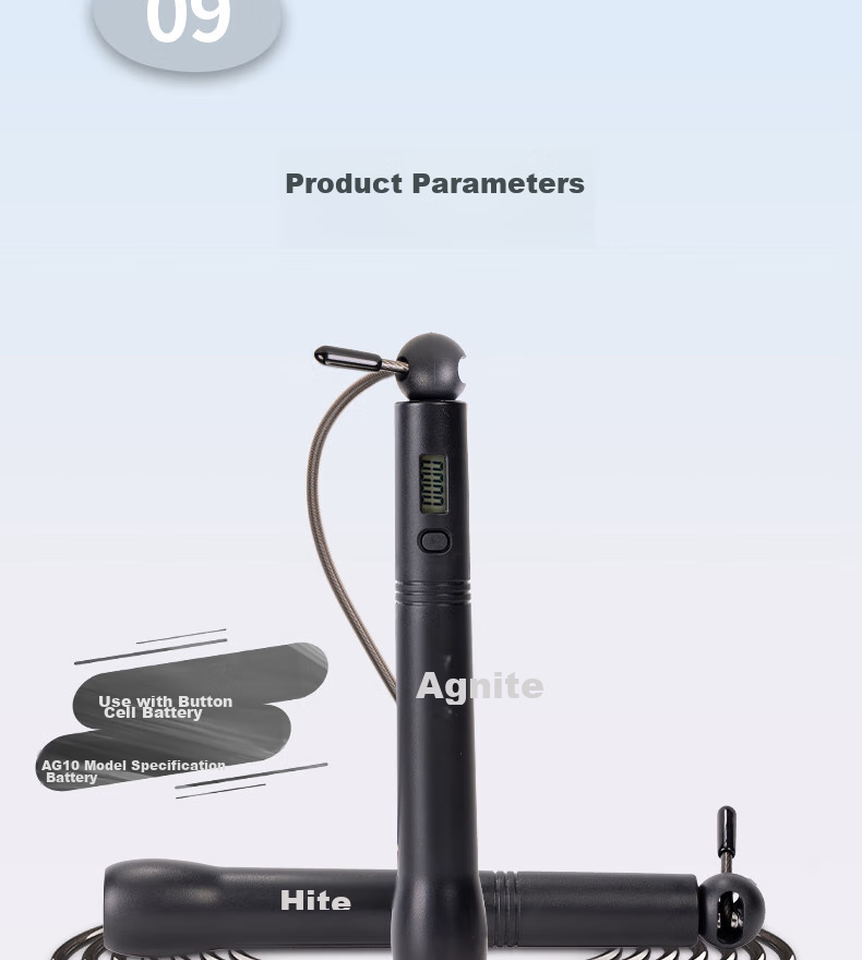 Умная скакалка Deli Electronic Counting Speed Jump Rope для взрослых и студентов, для фитнеса, упражнений, снижения веса, черная