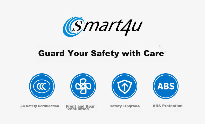 Шлем для электросамоката и мотоцикла Smart4u EH10, взрослый, унисекс, всесезонный, белый