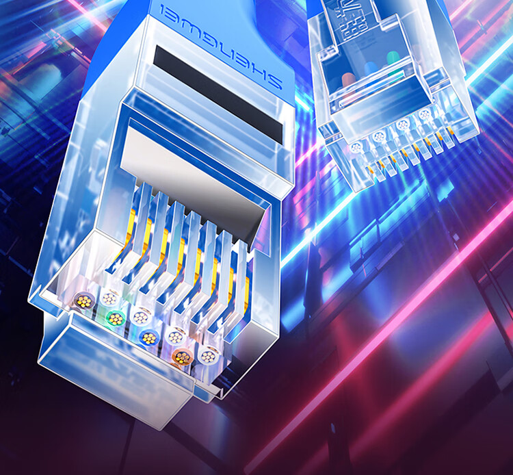 Сетевой кабель Shengwei CAT6, гигабитный, 10 метров, синий, LC-1210C