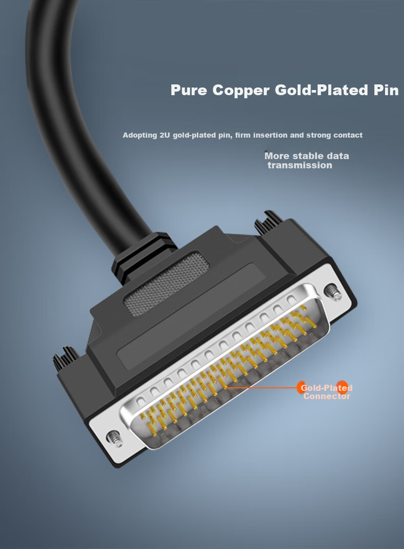 Кабель KSRGB HPDB50, SCSI 50-Pin D-SUB, Серво промышленный клеммный блок, Трехрядный экранированный кабель, от Male к Male, 1 метр, KS-D
