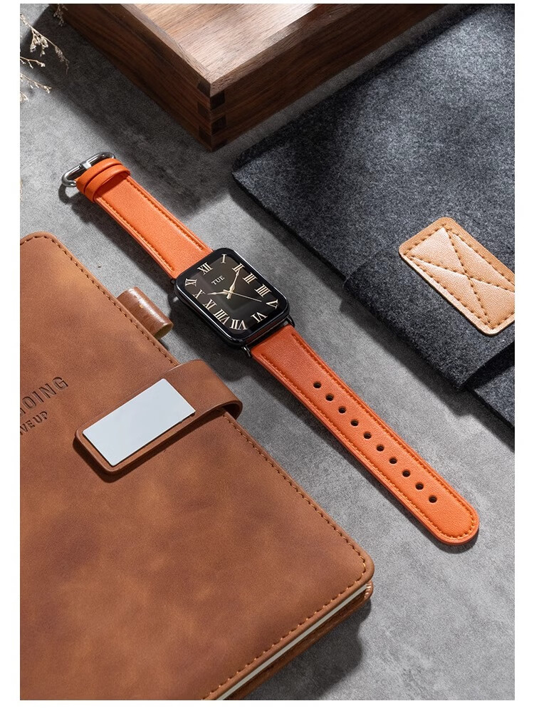 Ремешок Iboann из натуральной кожи для Xiaomi Mi Band 9 Pro, 8 Pro, Redmi Watch 4, Mi Band 4