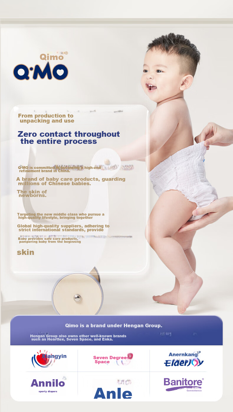 Подгузники-трусики Q-MO Royal Ultra-Soft L, 20 шт. (9-14 кг)