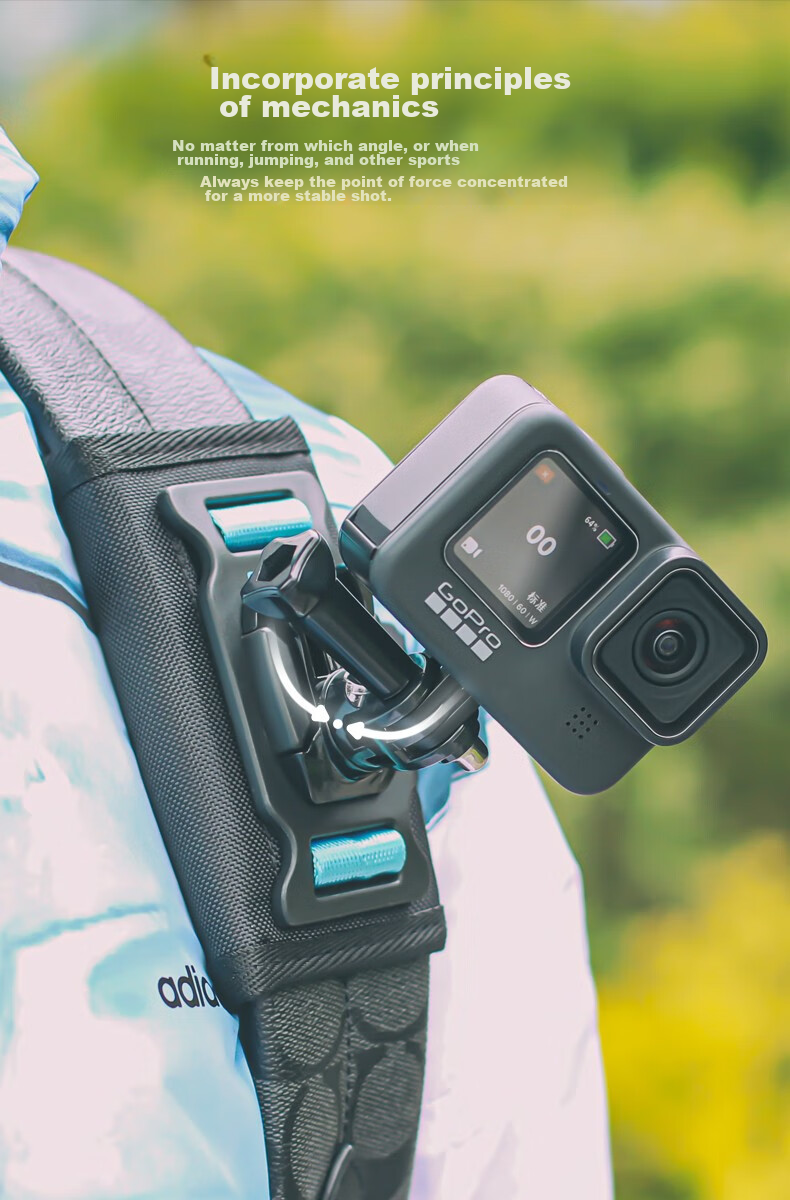 Крепление на рюкзак SUREWO для экшн-камер DJI, GoPro, Action Camera 5 Pro/6/4, наплечный ремень для рюкзака, аксессуары Nano