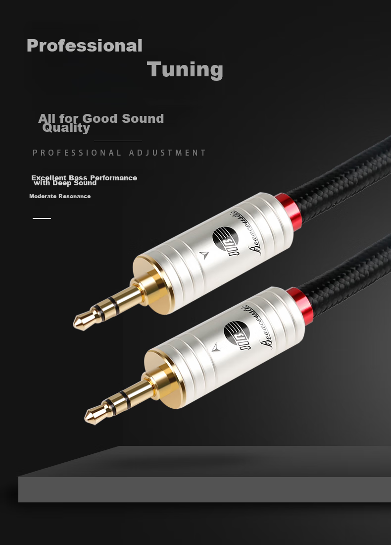 JIB Audiophile-Grade 3.5mm Audio Cable AUX Car Connection Cable for Mobile Phones, Laptops, Players, MP3 Speakers, Echo Wall Connection Cable BB-104 1.5 Meters