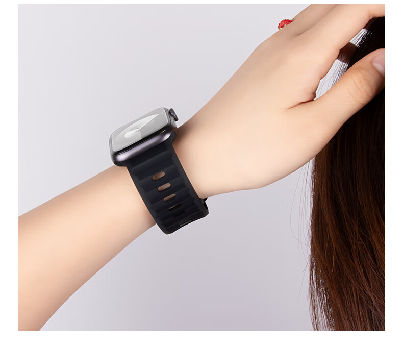 Ремешок BHO для Apple Watch Series 11/Ultra, ступенчатый силиконовый ремешок для IWatch Series 10/9/8/7/6/SE3/2/1, спортивный ремешок