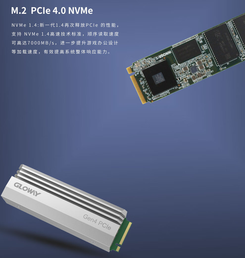 光威（Gloway）1TB SSD固态硬盘 M.2接口(NVMe协议PCIe 4.0 x4) Ultimate