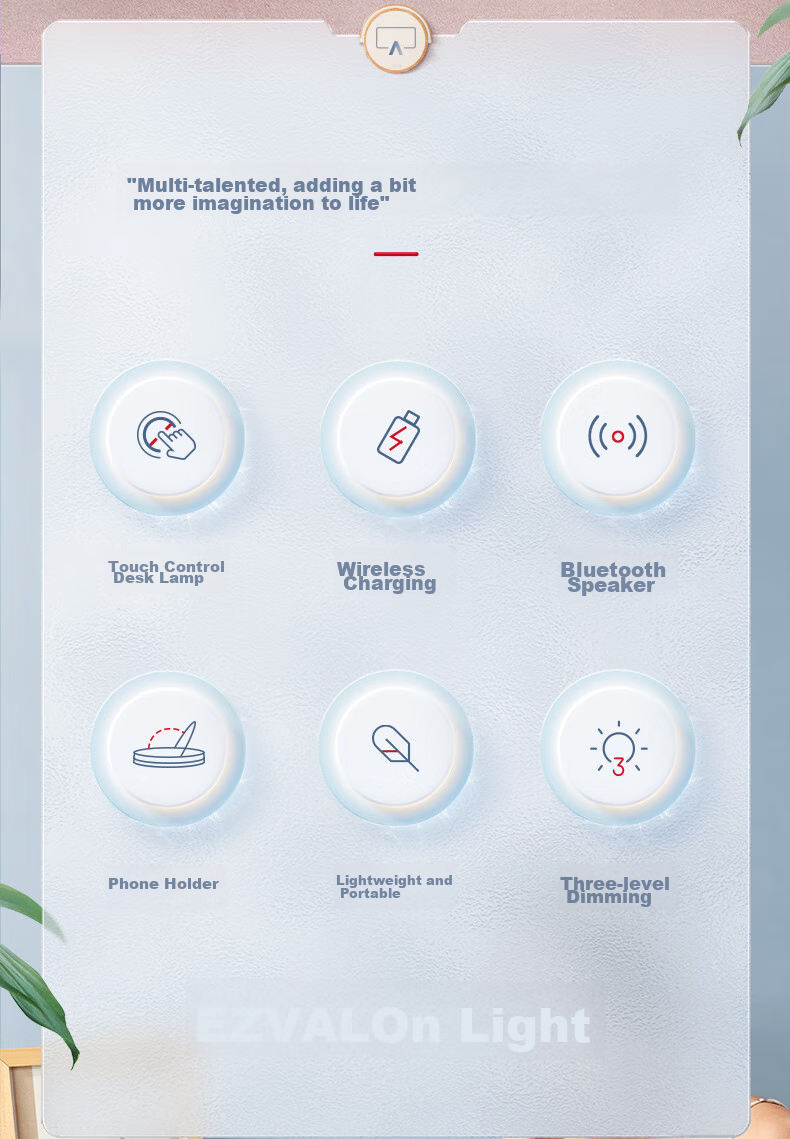 Беспроводная зарядка Jiguang с Bluetooth-колонкой и прикроватной лампой-ночником, креативный подарок для спальни, 205x220 мм