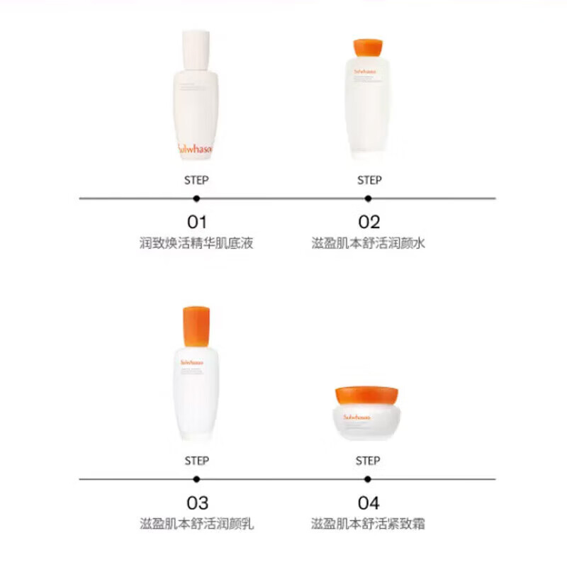 雪花秀滋盈肌本舒活常护肤六件套 新版(水150ml+乳液125ml) 护肤品套装