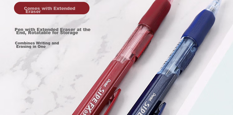 Механический карандаш Pentel PD255, 0.5 мм, черный, для студентов, с ластиком