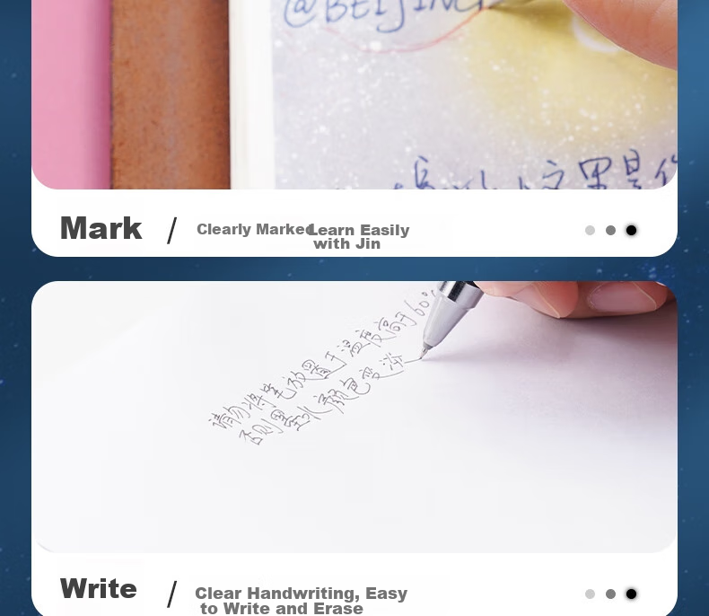 PILOT Erasable Pen Neutral Pen - ST Pressed Signature Pen for Students' Exams And Office Use LFPK-30S4S Xingwuyu 0.4mm Qilin Zuo/red