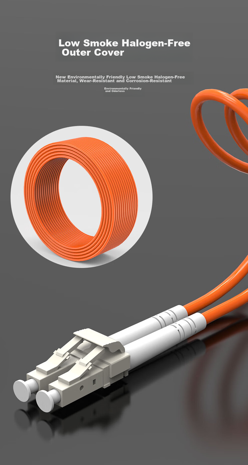 Патч-панель SK-LINK LC-ST OM2 UPVC, 1 метр, желтая