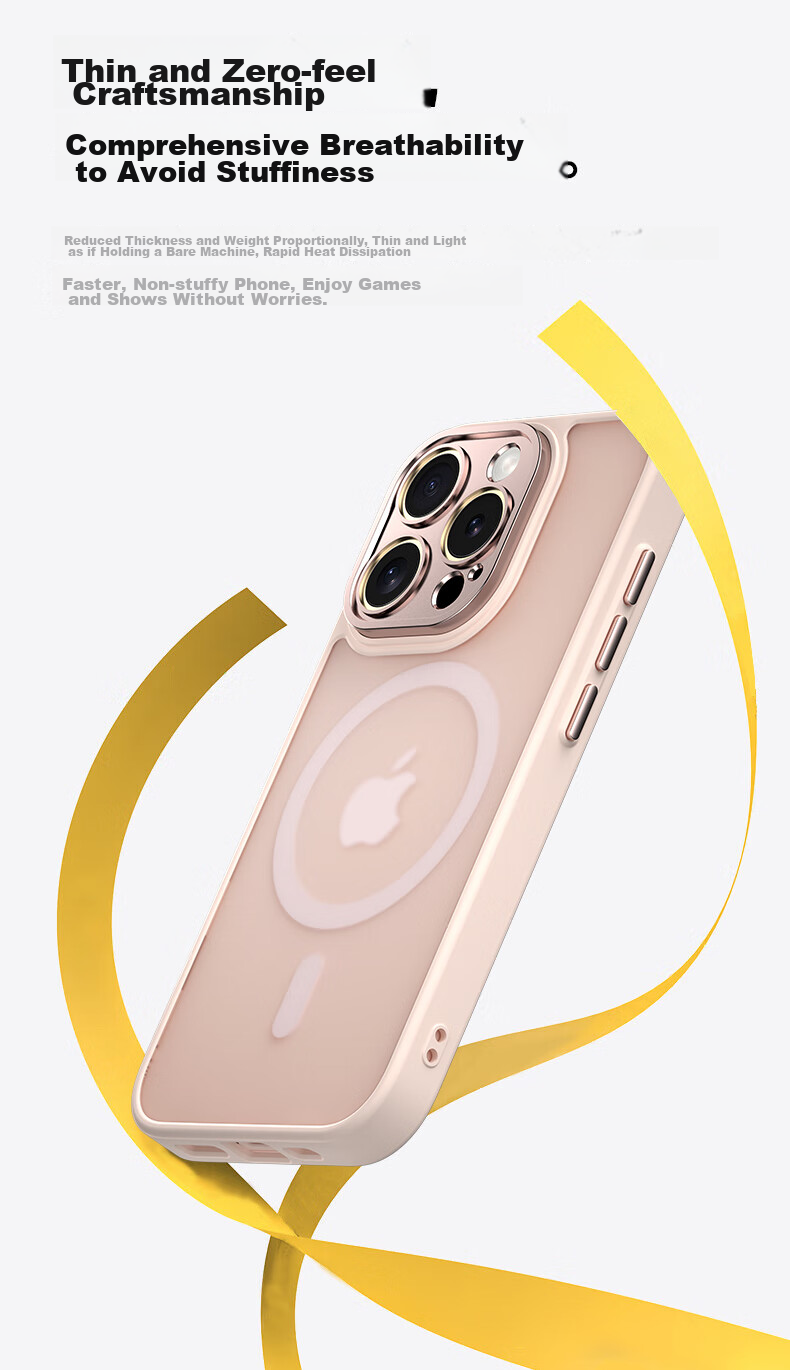 Чехол KEKLLE для iPhone 12 Pro Max, Магнитный, Противоударный, Защитный, Полупрозрачный, Черный