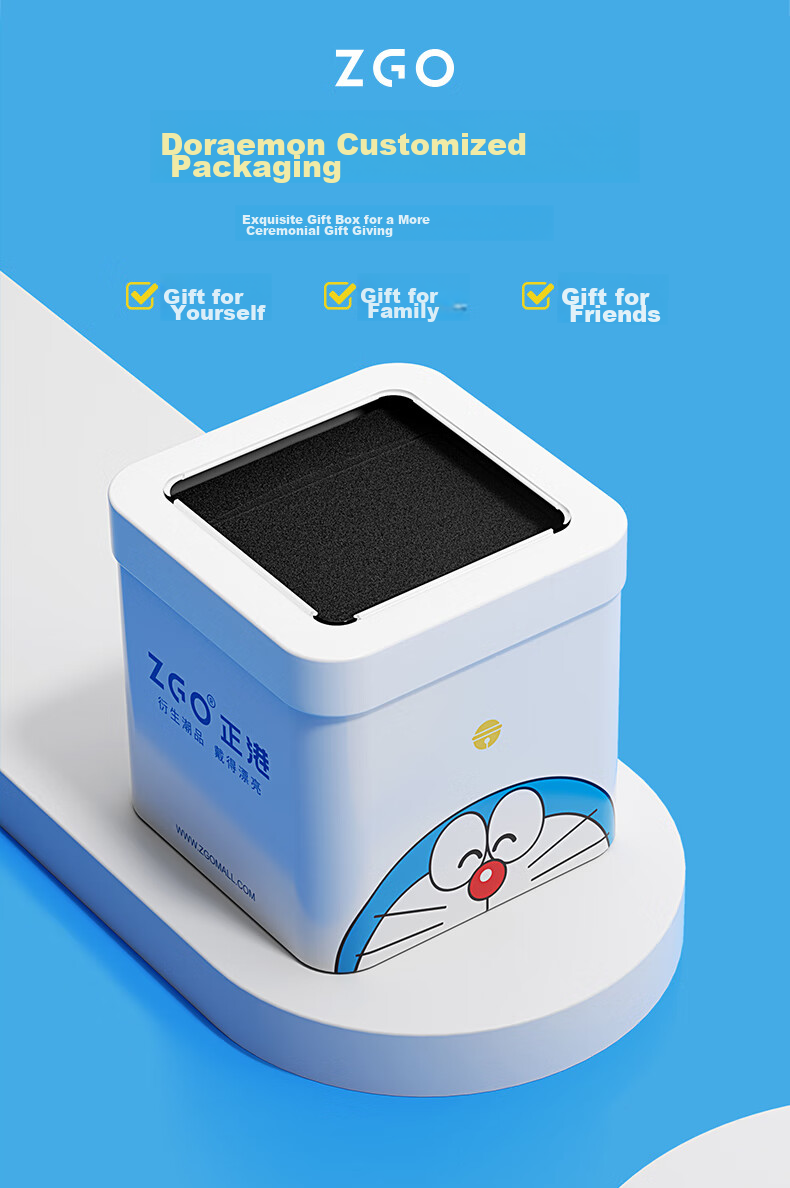 Детские электронные часы ZGO Doraemon 8555, для мальчиков и девочек, водонепроницаемые, с будильником, синие