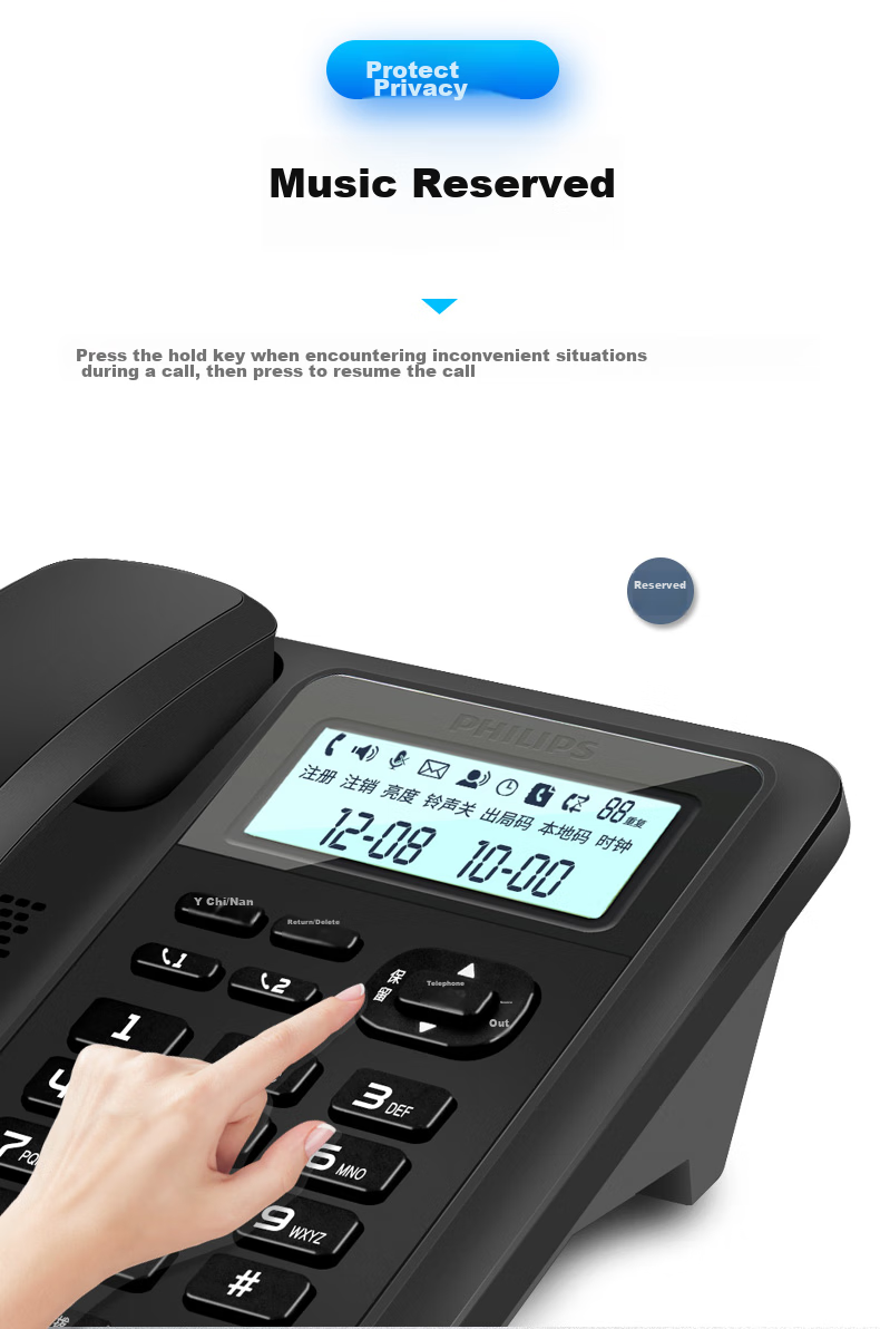 Цифровой беспроводной телефон PHILIPS DCTG167, с двумя трубками, белый