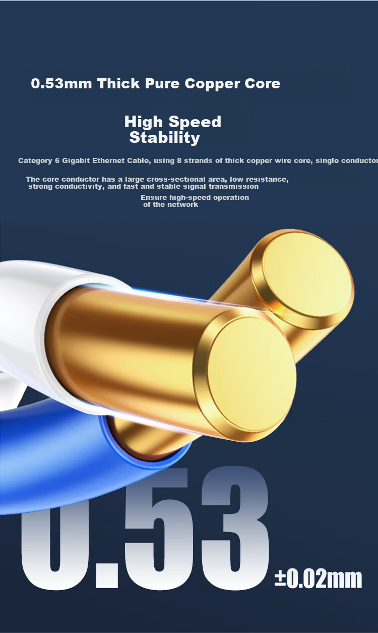 Кабель H3C CAT6 Gigabit Ethernet, 305 метров, синий, для домашней безопасности и PoE
