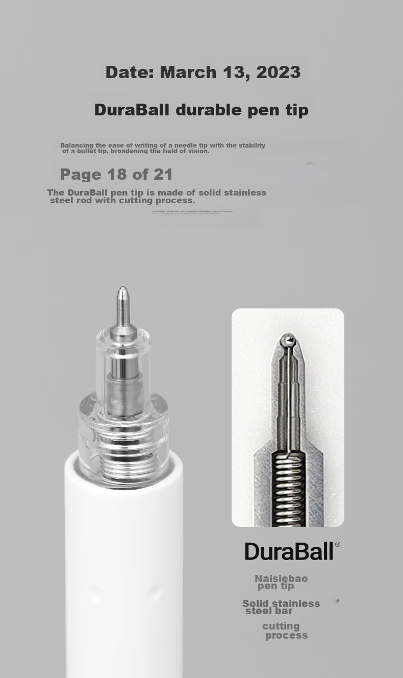 Ручка гелевая KACO Jingdian Subject Retractable Gel Pen, стильная, 0.5 мм, черная, для экзаменов и письма, 4 шт. в коробке