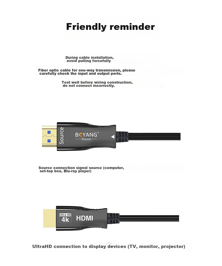 Кабель оптический HDMI 2.0