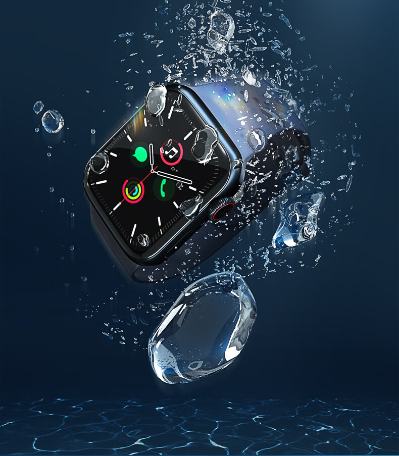 Защитная пленка Lanxingxiansheng для Apple Watch Series 7/8/9 45 мм, ультратонкая HD, защита от отпечатков пальцев, мягкая пленка