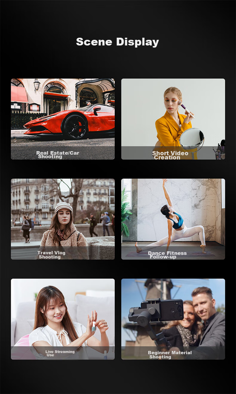 Стабилизатор для смартфона FUNSNAP Capture 2S, 3-осевой, для профессиональной фото- и видеосъемки