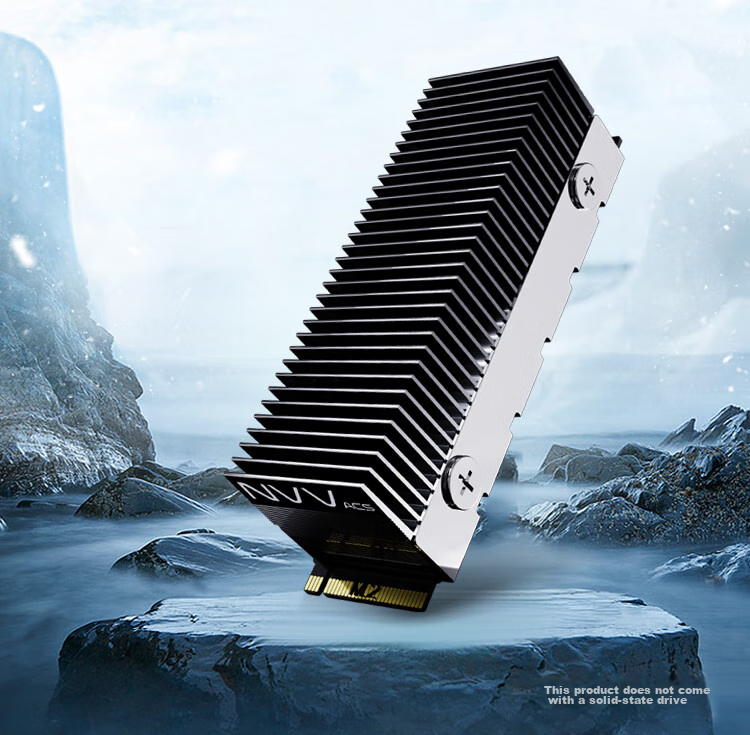 Радиатор для M.2 SSD NVV NT-GT4, алюминиевый сплав, охлаждение, 2280