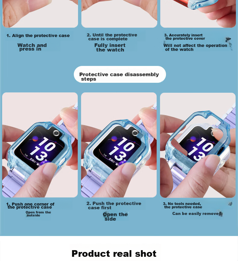 Ремешок для умных часов Iboann из силикона для Huawei Children's Smartwatch 5X/5XPro, спортивный, для студентов, цвет: вишневый цветущий