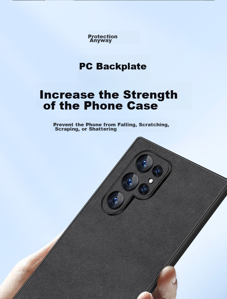 Чехол для Samsung S24 Ultra Shangsu, кожаный, противоударный, защита камеры, серый