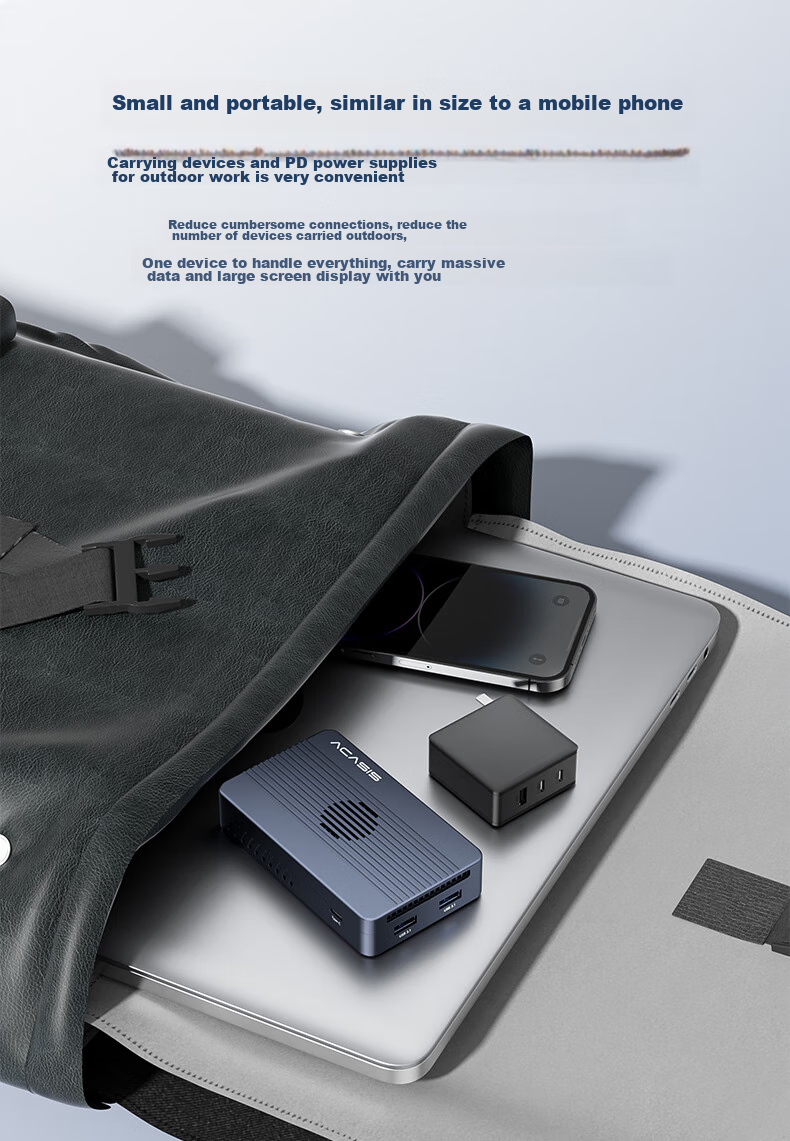 Acasis TBU405MAX USB 4.0 / Thunderbolt 3/4 M.2 NVMe SSD корпус, до 8 ТБ, 40 Гбит/с, 8K, док-станция с HDMI 2.0