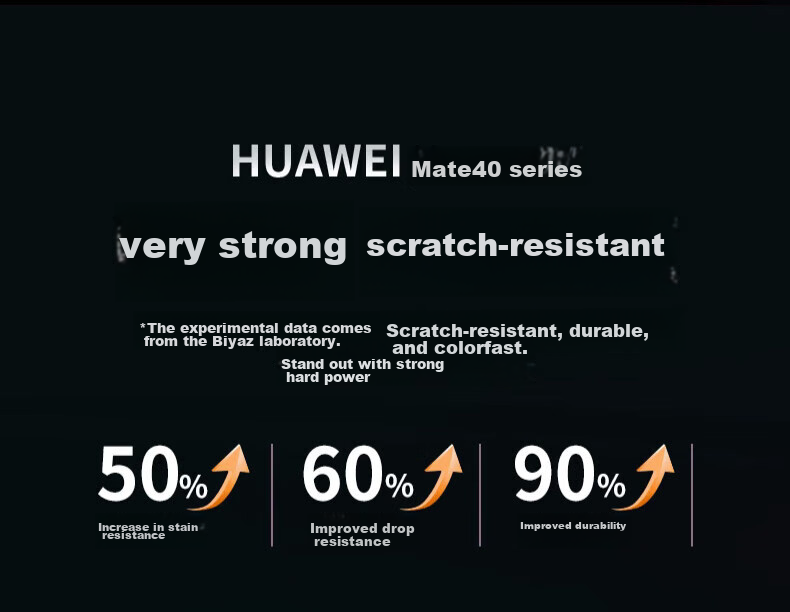 Чехол KEKLLE для Huawei Mate 40 Pro, противоударный, с защитой камеры, черный