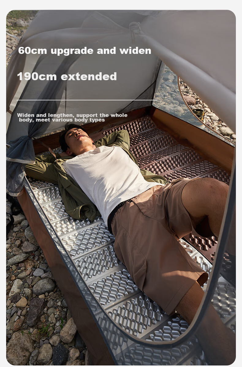 Туристический коврик MOBIGARDEN, для кемпинга, портативный, одноместный, влагостойкий, серый, NX24663007