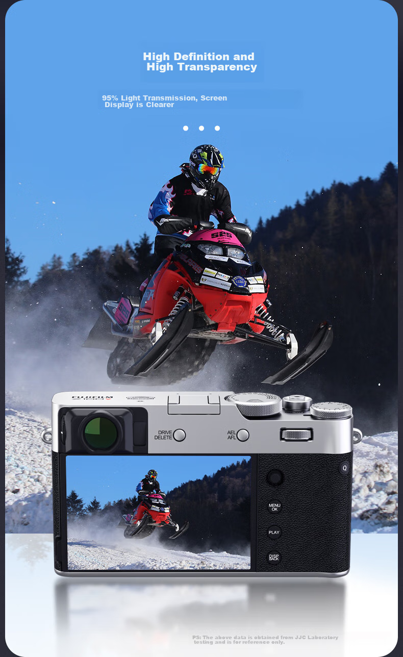 Защитная пленка JJC для экрана камеры Fujifilm X-T5, противоударная, противоцарапийная, прозрачная