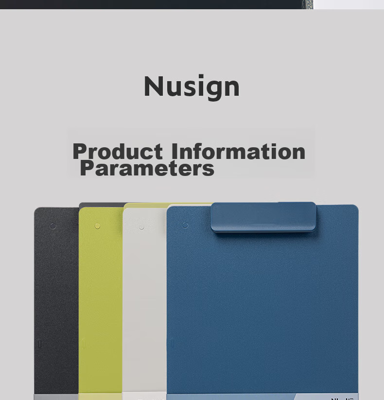 NUSIGN Rotatable A4 Clipboard, Document Folder, Writing Pad, Study Board, Office Report Folder, Dual-Use for Horizontal And Vertical Use, Cinnamon Green NS502