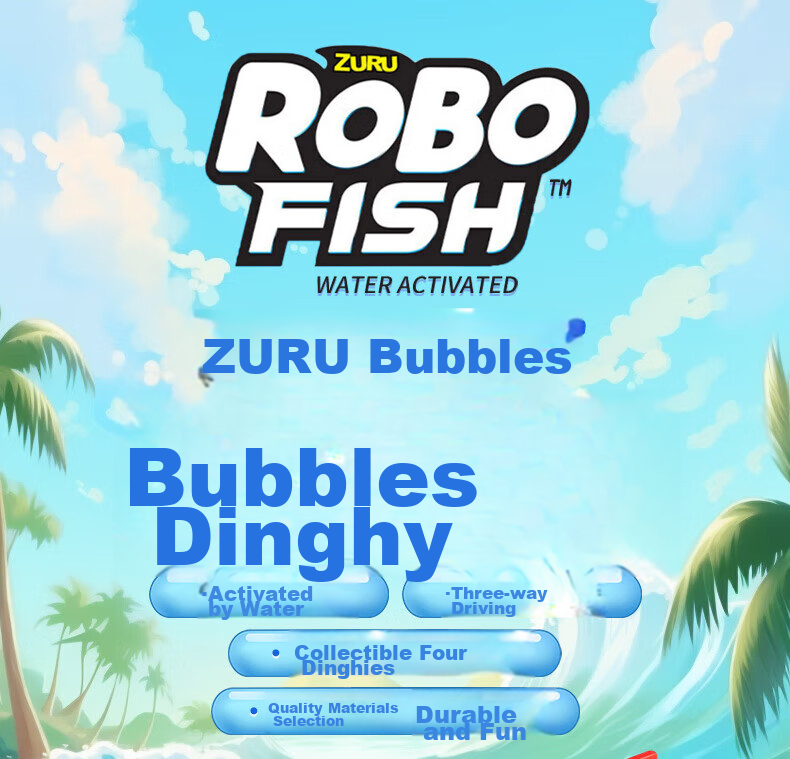 Электрическая лодка ZURU Robo Boats для купания, игрушка для игр в воде