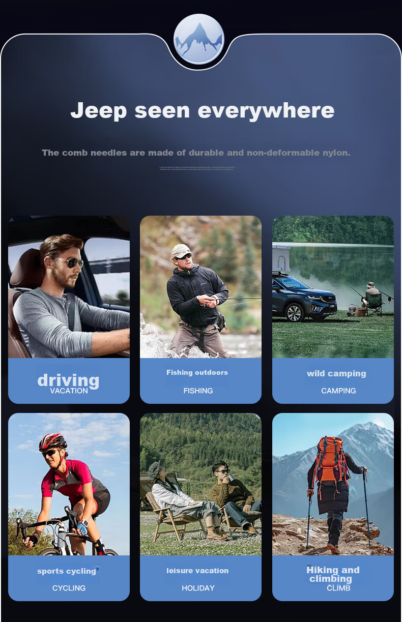 JEEP Солнцезащитные очки R7079P, поляризованные, с УФ-защитой, для мужчин, квадратная форма, черный