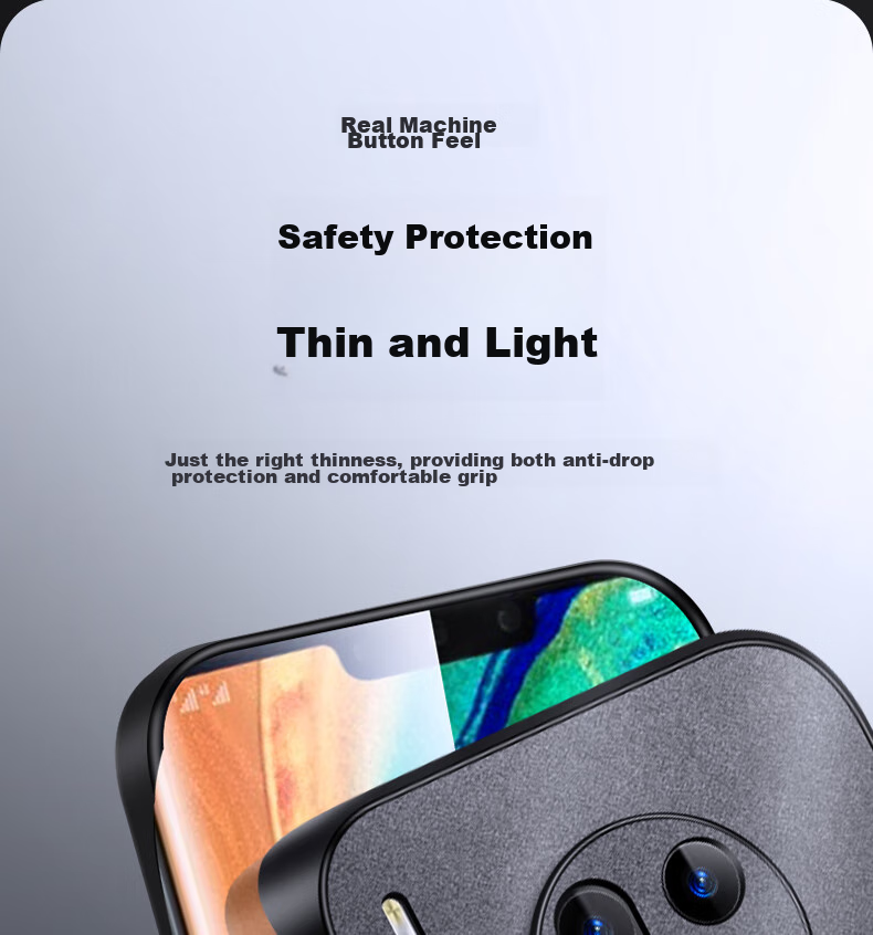 Чехол для Huawei Mate30 Pro/Mate30E Pro Shangsu, противоударный, с защитой камеры, из силикона, серый