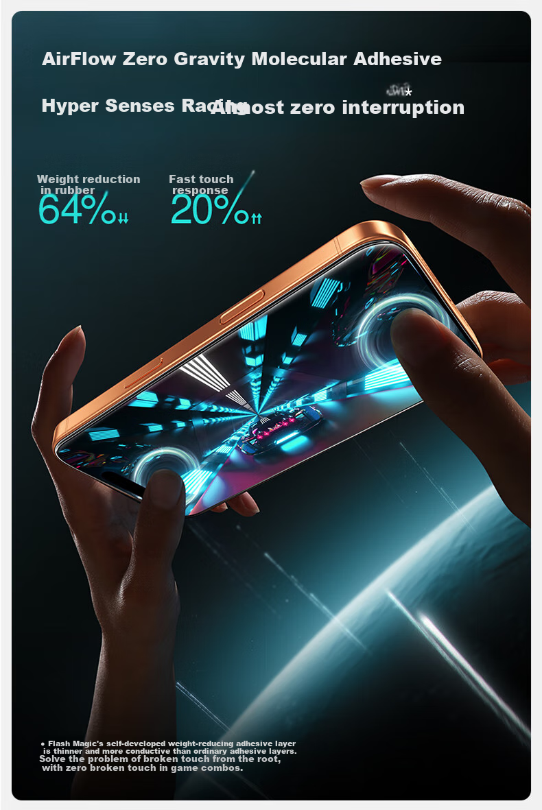 Защитное стекло SmartDevil для Apple iPhone 17 Pro Max, ультратонкое 0.18 мм, 3D полное покрытие, высокая прозрачность, антибликовое, антиотпечатки, закаленное стекло