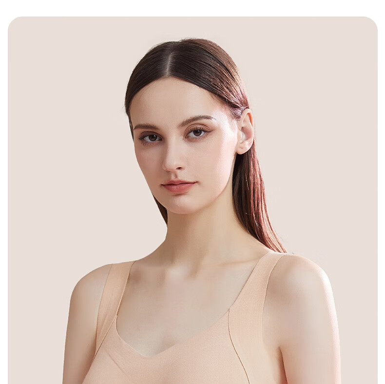 GUJIN Женский термо-топ с чашечками, бесшовный, из кашемира и шелка, для осени и зимы, базовый слой