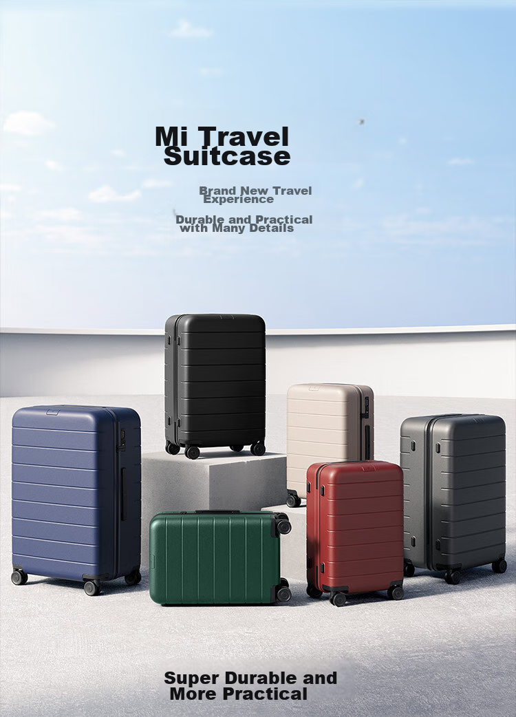 Чемодан Xiaomi Mijia Luggage, 20-дюймовый ручная кладь, поликарбонатный, с кодовым замком, бежевый